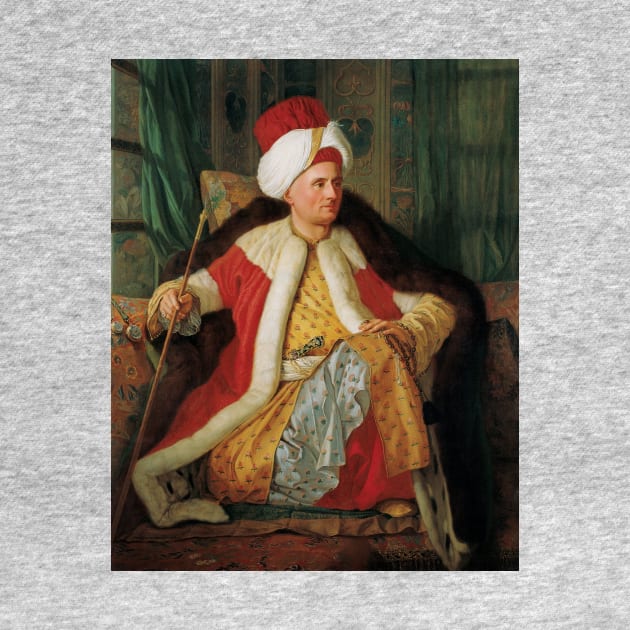 Portrait of Charles Gravier Count of Vergennes and French Ambassador, in Turkish Attire by Antoine de Favray by Classic Art Stall
